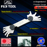 Fuji tool เกจวัดมุมแชมเฟอร์ 10ใบ/ชุด แบบสแตนเลส ขนาด 5.5-10.0มิล รุ่น C-10 - Stainless Steel Chamfer Measuring Gauge 10Leaves Size 5.5-10.0 mm. No.C-10