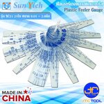 Sun Yieh ฟิลเลอร์เกจพลาสติกแบบใส 24ใบ ขนาด 0.01 - 2.0มิล ยาว 95มิล รุ่น SC24 - Plastic Feeler Gauge 24Leaves Size 0.01 - 2.0mm. Length 95mm. No.SC24