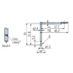 MITUTOYO สไตลัสสำหรับร่องลึก (30 มม.) สำหรับเครื่องวัดความเรียบ SJ-410 - Stylus for deep groove (30 mm) for Surftest SJ-410 Series