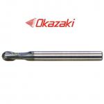 ดอกเอนมิลคาร์ไบด์หัวบอล2ฟัน - OK-HARD Coated Solid Carbide Ball Endmills 2 Flutes SPSBD2H Series [Brand: Okazaki]