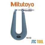 ไมโครมิเตอร์วัดแผ่นเหล็ก - Sheet Metal Micrometer [Series 118] [Brand: Mitutoyo]