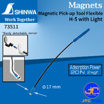 Shinwa แม่เหล็กดูดเศษเหล็ก-โลหะ สำหรับที่แคบ มืด หรือโค้งคดเคี้ยว ก้านงอได้ รุ่น 73511 - Magnetic Pick-Up Tool Flexible No.73511