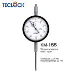 Teclock ไดอัลเกจแกนวัดยาวความละเอียด 0.01มิล ขนาด 50มิล รุ่น KM-155 - Long Stroke Dial Indicator Graduation 0.01mm. Range 50mm. No.KM-155