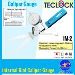 Teclock ไดอัลเกจวัดรูใน ขนาด 10-100มิล รุ่น IM-2 - Internal Dial Depth Gauges Range 10-100mm. No.IM-2