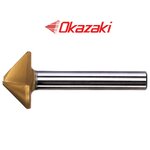 ดอกเคาเตอร์ซิงค์2ด้าน(ฟันเดี่ยว) - Countersinks Type II with Straight Shank (Single flute type) CS2S Series [Brand: Okazaki]