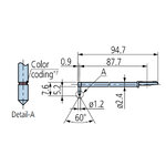 MITUTOYO สไตลัสสำหรับรูลึก แบบก้านยาว สำหรับเครื่องวัดความเรียบ SJ-410 - Stylus for deep hole for Surftest SJ-410 Series สำเนา
