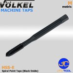 ดอกต๊าปเครื่องร่องตรงไฮสปีดโคบอลสีดำหน่วยมิล(M) - HSS-E Machine Taps Spiral Point Black Oxide Metric Thread (M) [Brand: Volkel]