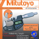 Mitutoyo ดิจิตอลไมโครมิเตอร์ปลายมนหน่วยมิลและนิ้ว รุ่น 395 - Digital Tube Micrometer Metric & Inch