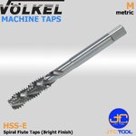 ดอกต๊าปเครื่องร่องเลื้อยไฮสปีดโคบอลสีขาวหน่วยมิล(M) - HSS-E Machine Taps Spiral Flute Bright Finish Metric Thread (M) [Brand: Volkel]