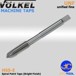 ดอกต๊าปเครื่องร่องตรงไฮสปีดโคบอลสีขาวหน่วยนิ้ว(UNF) - HSS-E Machine Taps Spiral Point Bright Finish Unified Fine Thread (UNF) [Brand: Volkel]