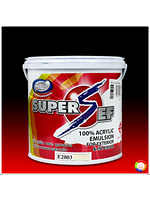 สีน้ำอะครีลิคแท้ 100% ซูเปอร์เซฟ สำหรับทาภายนอกและภายใน SUPER SEF 100% ACRYLIC EMULSION For EXTERIOR & INTERIOR (1 GL.)