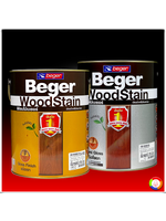 Beger WoodStain สีย้อมไม้ เบเยอร์ วูดสเตน สีทาผนังไม้ภายใน-นอก