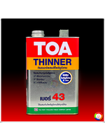 TOA Thinner No. 43 ทีโอเอ ทินเนอร์ เบอร์ 43 สำหรับสีอะครีลิคโพลียูรีเทน 2 ส่วน