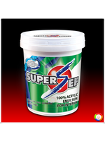 SUPER SEF 100% ACRYLIC EMULSION For INTERIOR สีน้ำอะครีลิคแท้ 100% ซูเปอร์เซฟ สำหรับทาภายใน