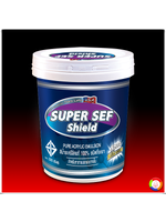 สีอะครีลิคแท้ 100% ซูเปอร์เซฟ ชิลด์ SUPER SEF SHIELD Nano Silicone Pure Acrylic 100% Semi-gloss