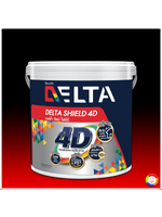 Delta Shield 4D for Exterior Sheen สีน้ำอะคริลิคเดลต้าชิลด์ โฟร์ดี สำหรับทาภายนอก ชนิดเนียน