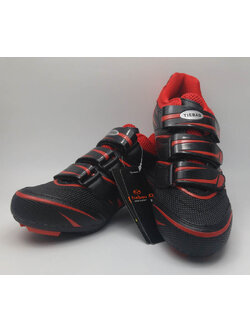 รองเท้าจักรยาน Tiebao สีดำ-แดง