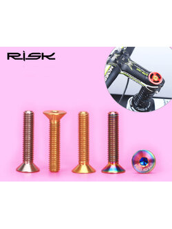 น้อตไทเทเนียม Risk ยึดซางหัวเตเปอร์ ขนาด M6x30