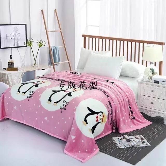 ผ้าห่มนาโนแบบลวดลาย 6ฟุต หนานุ่มนิ่ม ส่งฟรี ขนส่งเอกชน