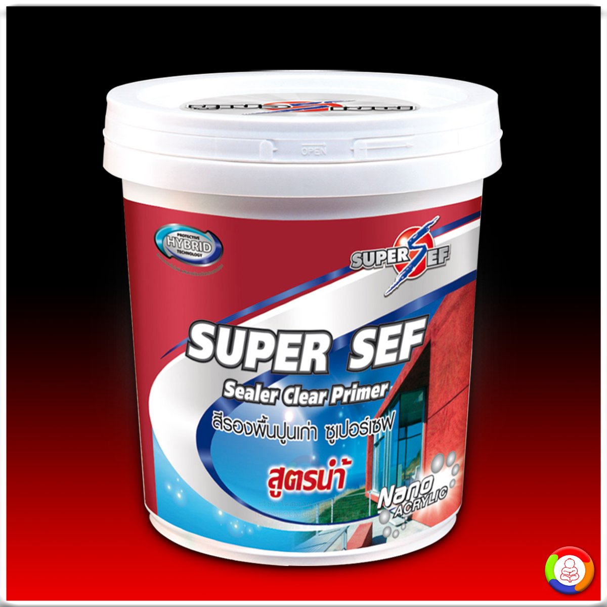 SUPER SEF Sealer Clear Primer สีรองพื้นปูนเก่า ซูเปอร์เซฟ - สูตรน้ำ สำหรับทาภายนอกและภายใน