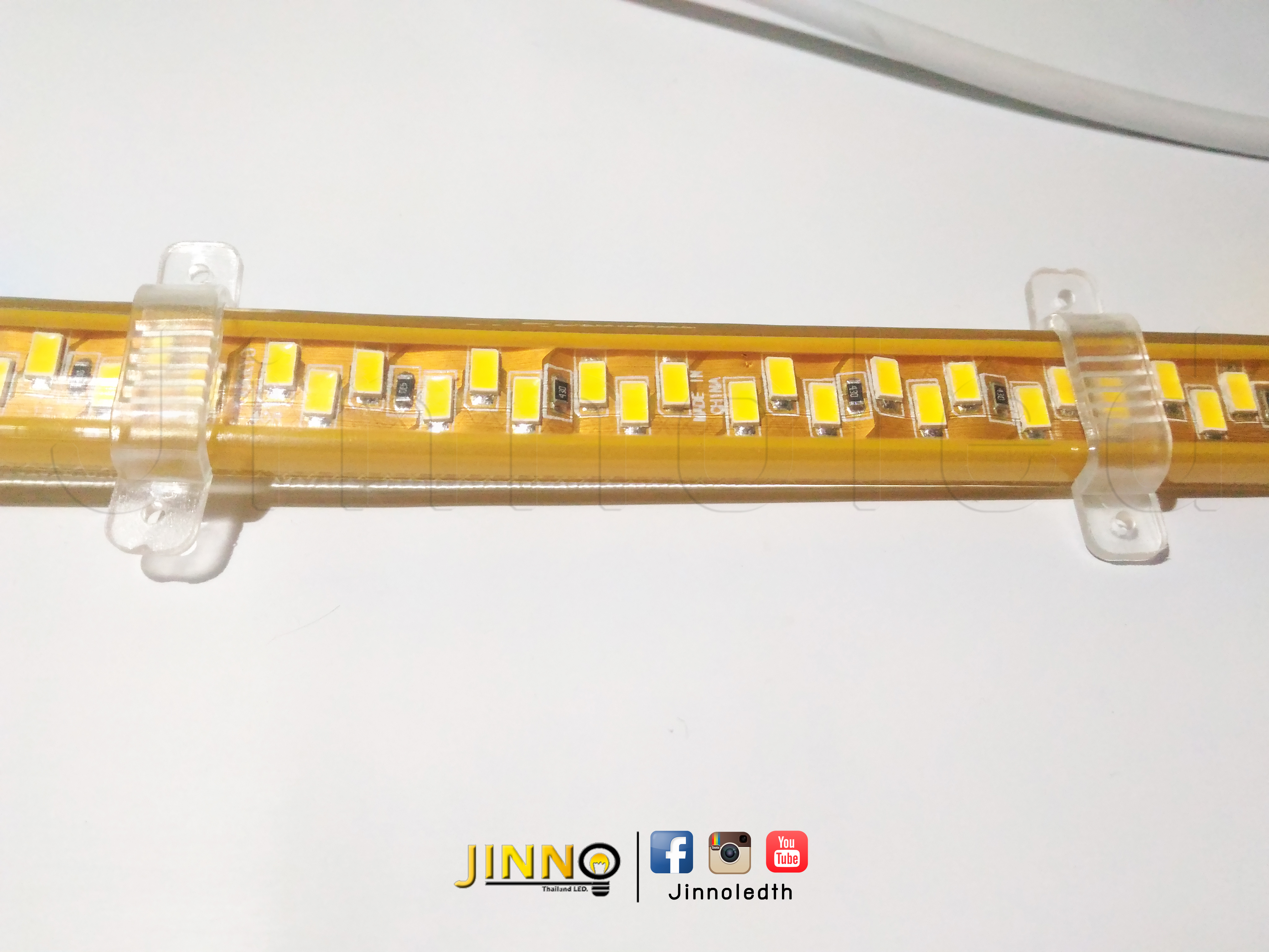 Clip lock คลิปยางล็อคติดตั้งไฟสายยาง แบบโค้งง้อได้ Flexible สำหรับไฟสายยางรุ่น 5050