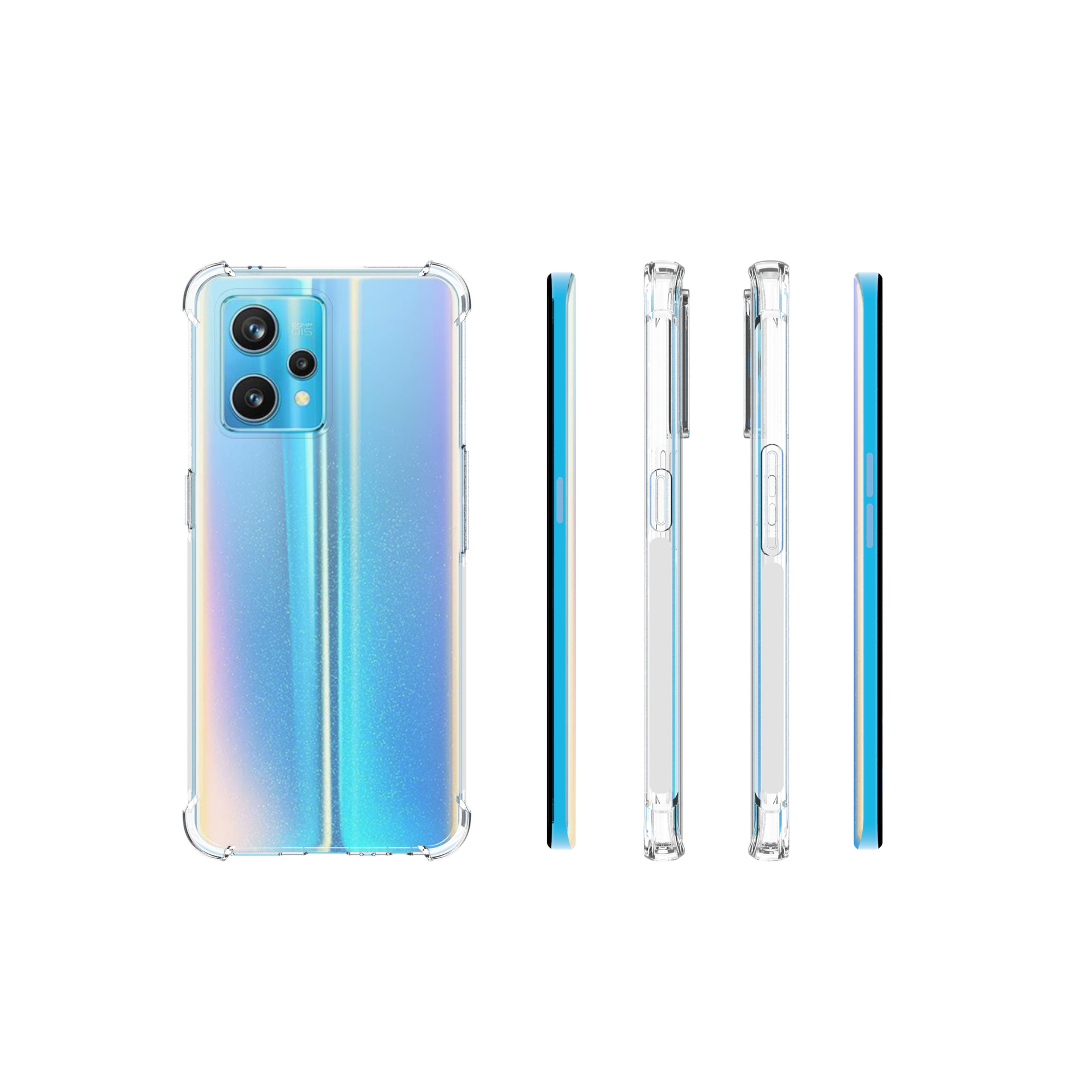 เคส realme 9 Pro Plus แบบ TPU ใสเสริมขอบและมุมกันกระแทก
