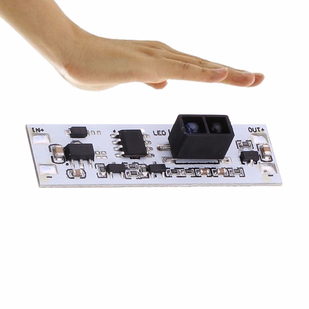 สวิตช์ไร้สัมผัสโบกมือเปิด/ปิด Hand Sweep Wave Sensor Switch Module 5-24V 72W