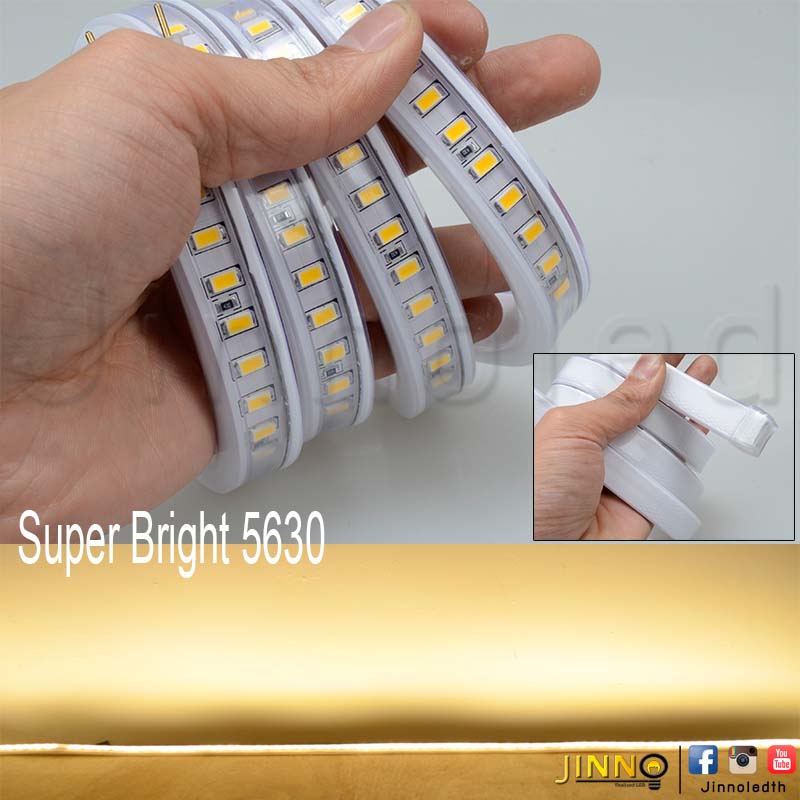 ไฟสายยาง 220v รุ่น 5630 120led รุ่น Milky wire