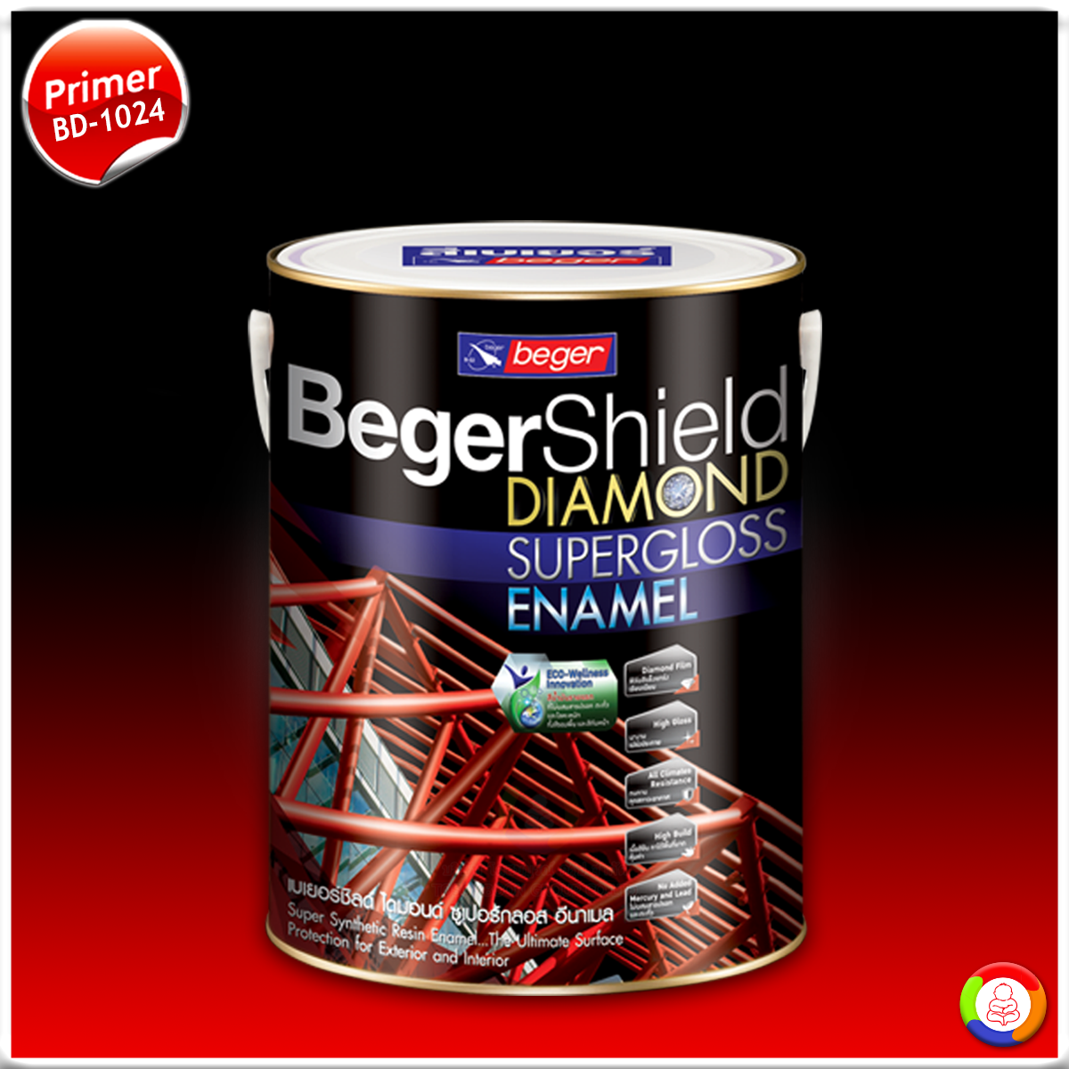 BegerShield Diamond Supergloss Enamel #BD-1024 เบเยอร์ชิลด์ ไดมอนด์ บีดี-1024