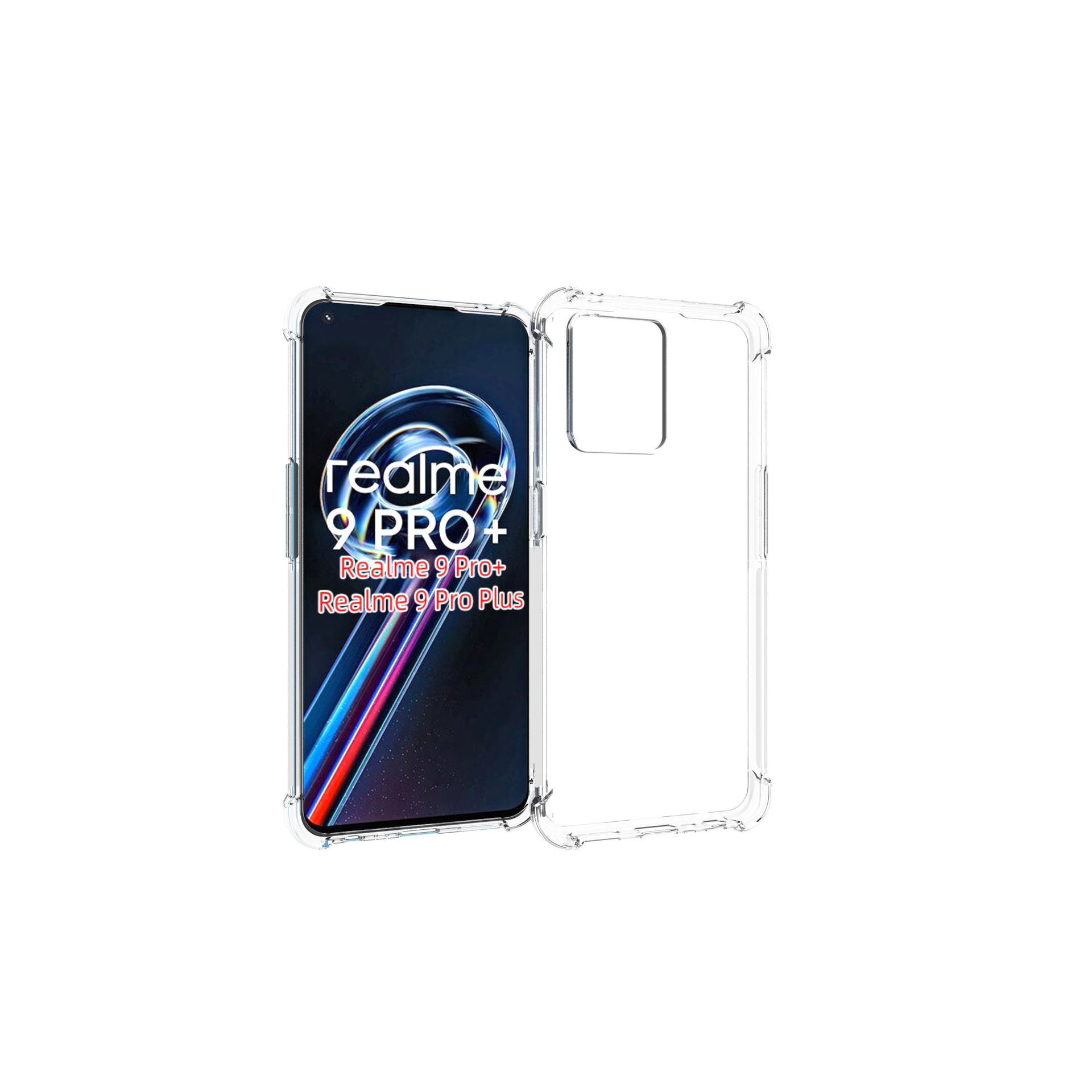 เคส realme 9 Pro Plus แบบ TPU ใสเสริมขอบและมุมกันกระแทก