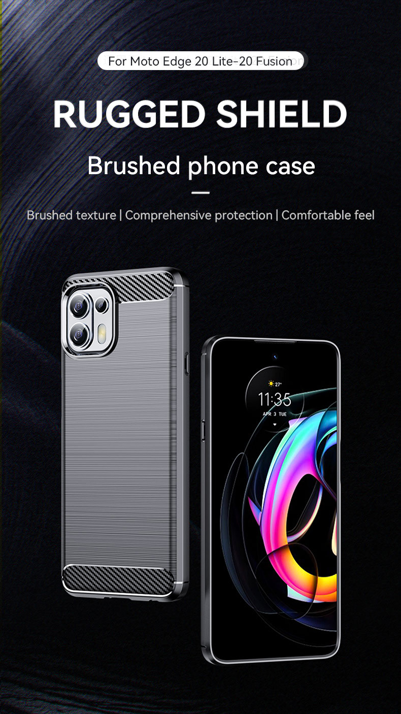 เคส Motorola edge 20 fusion ผลิตจาก TPU กันกระแทกได้ (VICKIE)