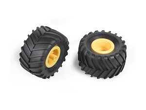 70096 TAMIYA ยางออฟโรด แบบนิ่ม 1 คู่ พร้อมเพลา
