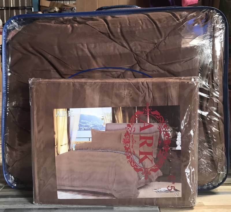 ชุดผ้าปูลายริ้ว เกรดพรีเมี่ยม 4ดาว 6ฟุต ผ้าห่ม 8ฟุต