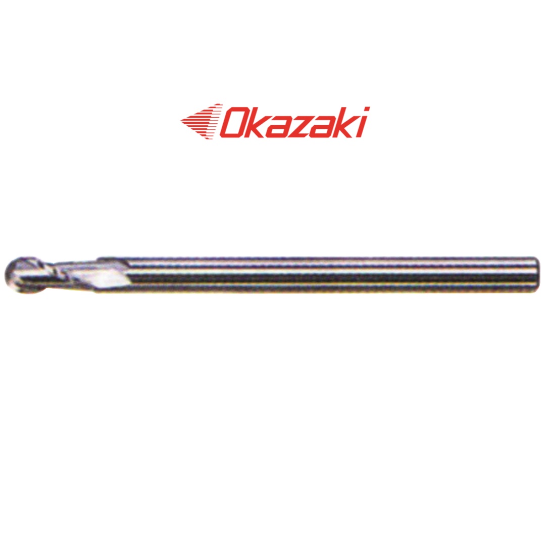 ดอกเอ็นมิลคาร์ไบด์หัวบอลตัวยาว2ฟัน - Solid Carbide Long Ball Endmills 2 Flutes SBD2L Series [Brand: Okazaki]