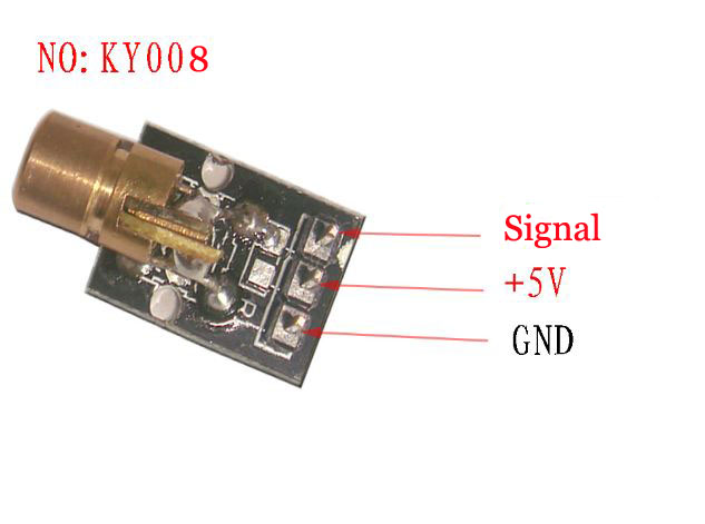 Laser Head Transmitter Sensor Module (KY-008)