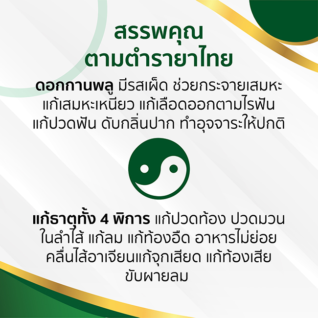 ยาประสะกานพลู ขาวละออ 60 แคปซูล