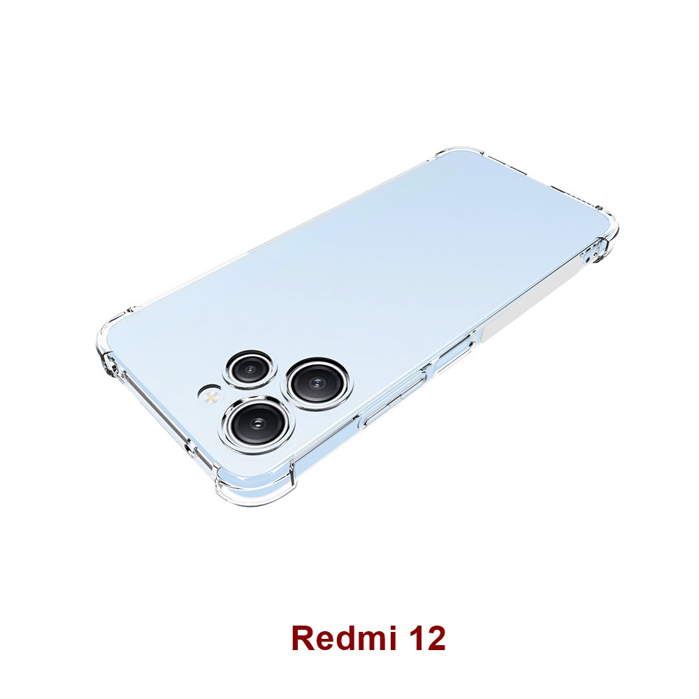 เคส Redmi 12 ใสอ่อน ผลิตจาก TPU หนา 1.5 มิลลิเมตร เสริมขอบและมุมกันกระแทก