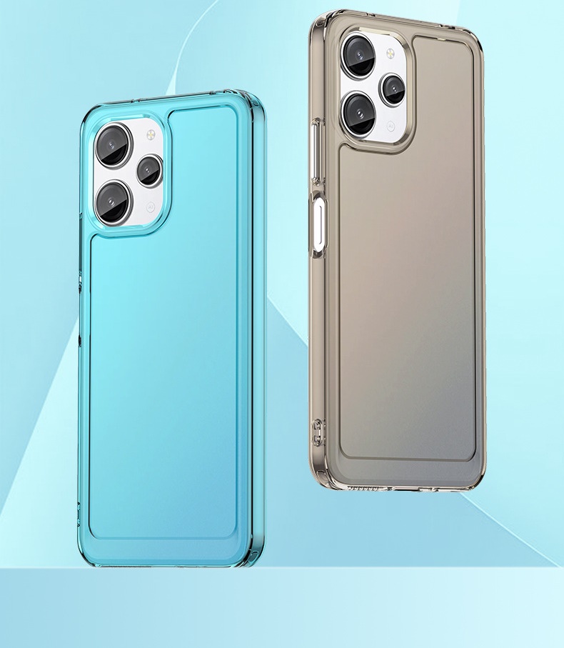 เคสสำหรับ Redmi 12 4G แบบโปร่งใสลดแรงกระแทก TPU อ่อนนิ่ม