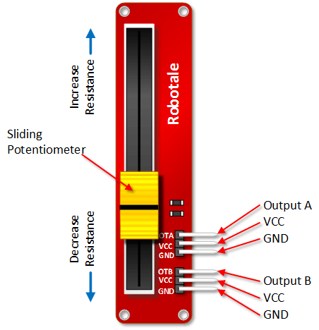 Slide Potentiometer for Arduino