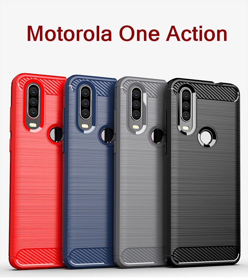 เคส Motorola One Action ผลิตจาก TPU กันกระแทกได้ (VICKIE)