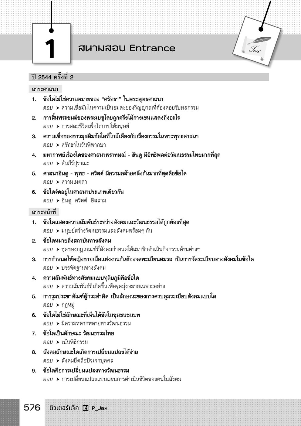 ตำราเนื้อหาครอบจักรวาล สังคม ม.ปลาย โดย พ.ศ.พัฒนา