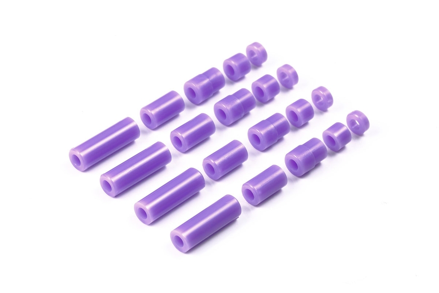 95536 TAMIYA Lightweight Plastic Spacer Set (12/6.7/6/3/1.5mm) (Purple)