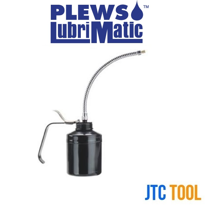 กาหยอดน้ำมันก้านงอขนาด 480CCพร้อมมือจับ - Pistol Oiler Flex Spout Epoxy Finish Handled No.50-337 [Brand: Plew Lubrimatic]