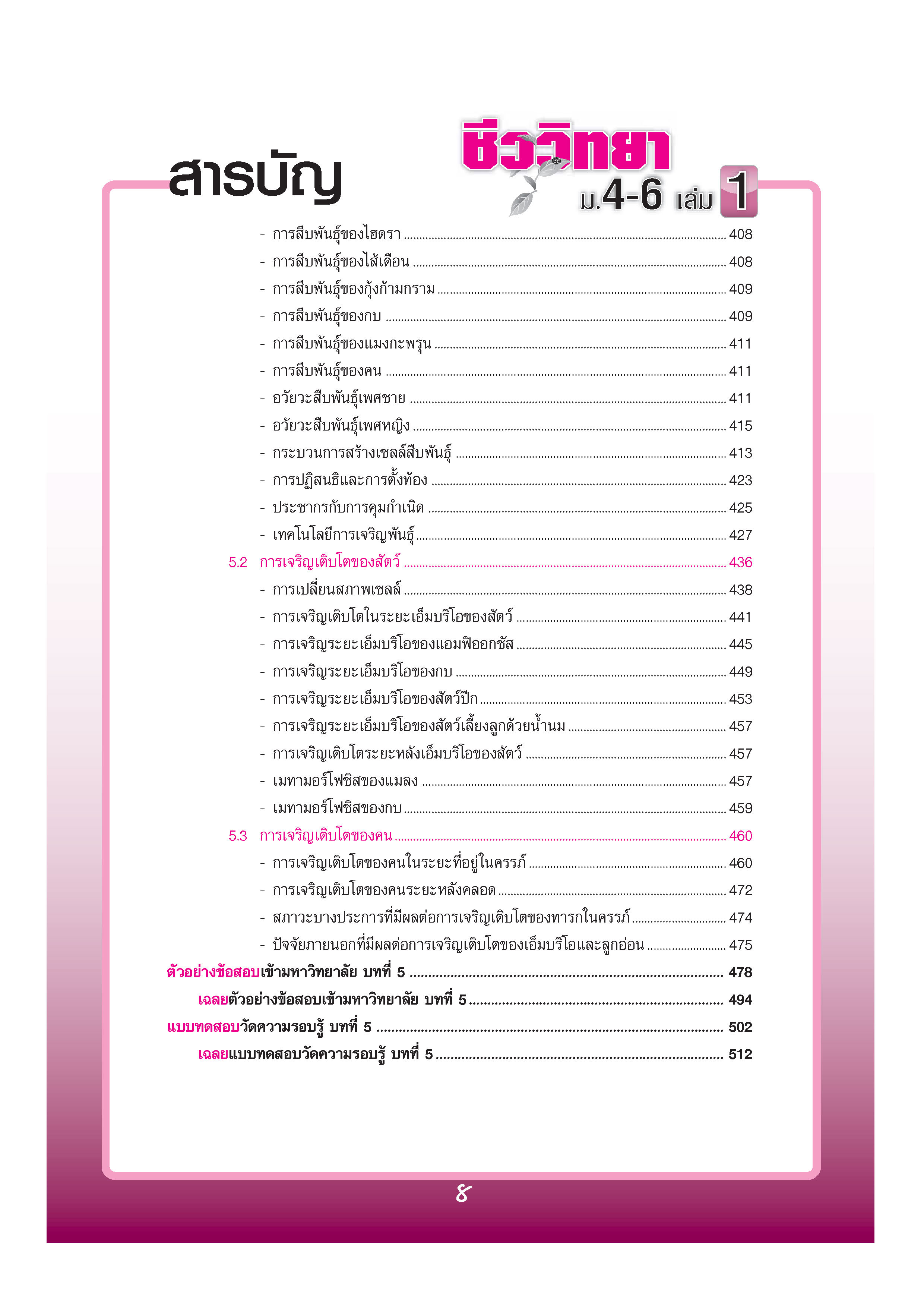 คู่มือชีววิทยา เพิ่มเติม ม. 4-6 เล่ม 1 (หลักสูตร 2551) โดย พ.ศ.พัฒนา