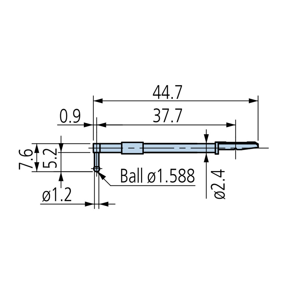MITUTOYO สไตลัสสำหรับพื้นผิวที่มีรอยคลื่นวงกลม สำหรับเครื่องวัดความเรียบ SJ-410 - Stylus for rolling circle waviness surface for Surftest SJ-410 Series