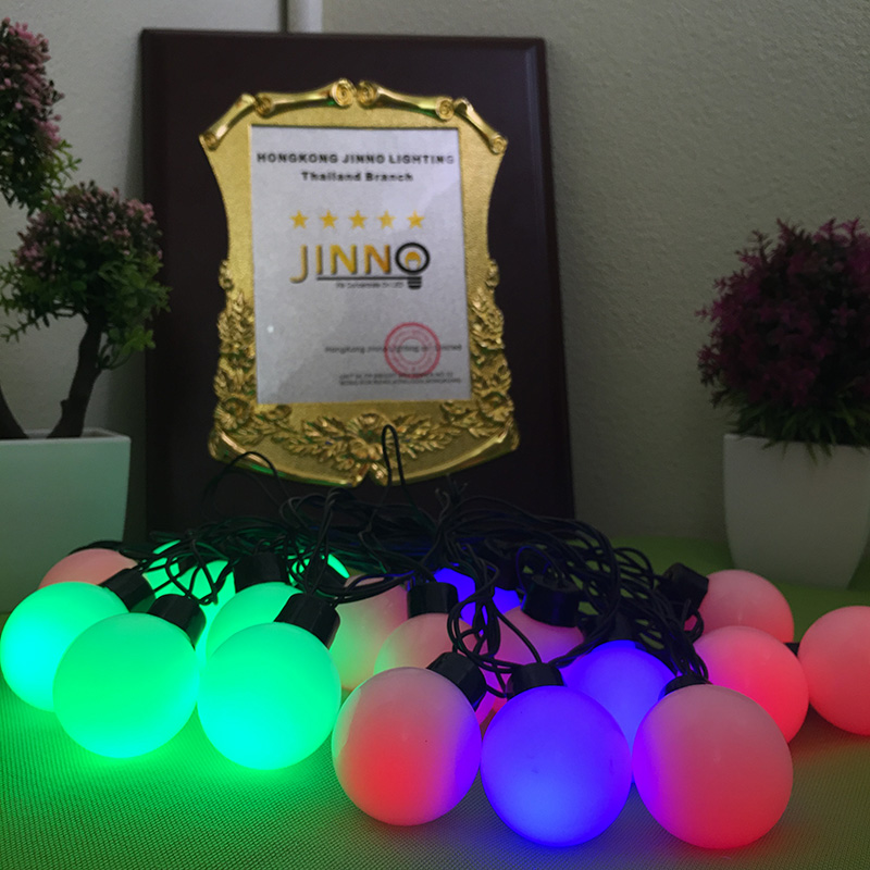 ส่งฟรี ไฟเชอรี่led ไฟปิงปองled 50 ลูก : ขนาด 2.2 ซม - สลับสี /Ping pong ball led 50 leds : 2.2 cm. size - RGB