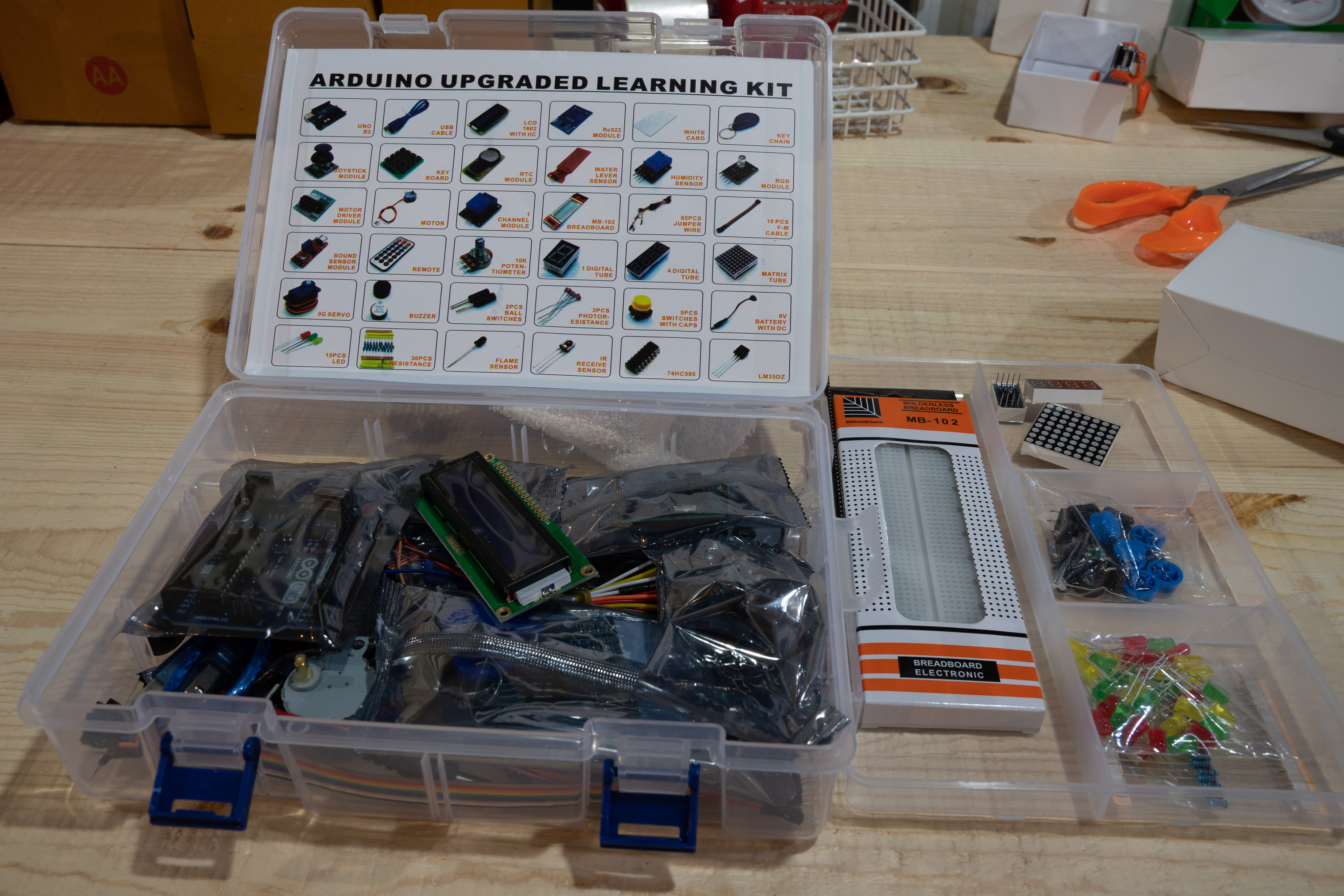 ชุดอุปกรณ์เรียนรู้ Arduino Learning Starter Kit for Arduino Set A ชุด A