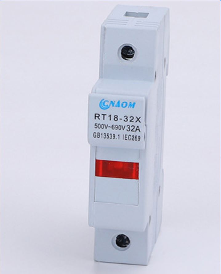 R015 ฟิวส์เซรามิค RT18-32 ฐานฟิวส์ ฟิวส์ 10x38mm Cylindrical Single Pole Fuse and Holder Base