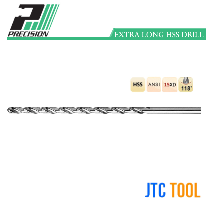 ดอกสว่านไฮสปีดเจาะเหล็กก้านกลม - General Purpose Extra Length No.1511, No.1813 [Brand: Precision]