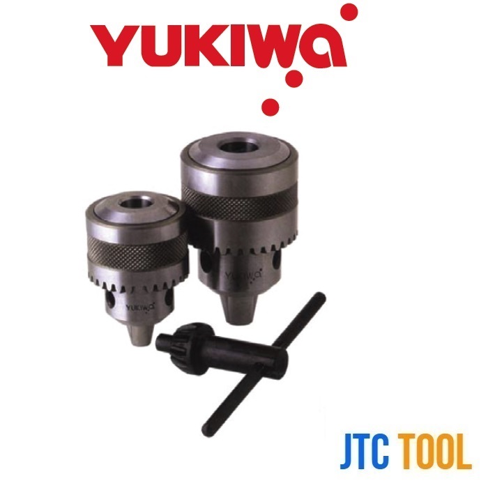หัวจับดอกสว่านรูเตเปอร์พร้อมจำปาขันหัวสว่าน - Drill Chucks with Key Taper Mount [Brand: Yukiwa]